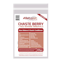 Equine Range: CHASTE BERRY + RED MARINE MINERALS