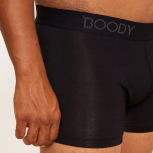 Boody Bamboo Mens Underwear Medium: Boody Mens Everyday Boxers Black Medium