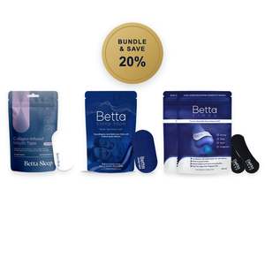 Mouth Tape: Betta Together (Original Mouth Tape + Collagen-Infused Mouth Tape + 2× BettaSilk Nasal Strips)