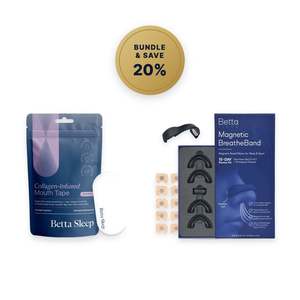 Mouth Tape: Beauty Sleep Kit+ (Collagen-Infused Mouth Tape + Magnetic BreatheBand)