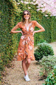 Bridesmaids Dresses: Champagne Wrap Dress