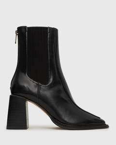DOWNTOWN Block Heel Chelsea Boots