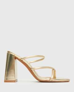 Womens Bridal Edit: PRE-ORDER SHAQ High Block Heel Mules