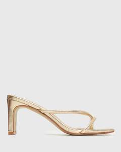 Womens Bridal Edit: GIGI Square Toe Heeled Mules