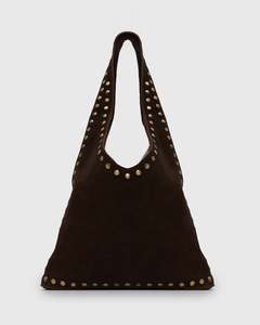 Womens Festival Styles: FREYA-S Suede Leather Stud Bag