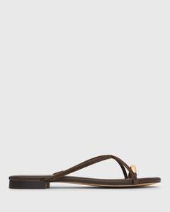 MANTRA Leather Flat Strappy Sandals