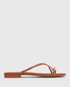 MANTRA Leather Flat Strappy Sandals