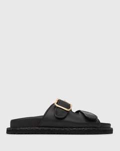 MADDIE Feature Buckle Footbed Slides