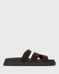 MARBELLA Suede Leather Footbed Sandals