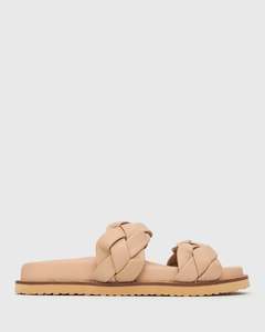 HAVANA Leather Braided Slides