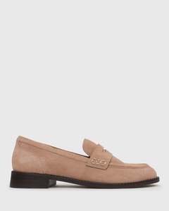 CASSIE Leather Penny Loafers
