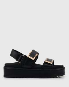 Womens Flat Wedges: VALLEY Platform Casual Sandals