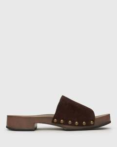 CLARA Suede Leather Clogs