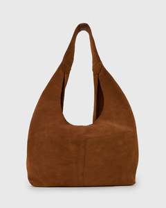 FABLE Suede Leather Tote Bag