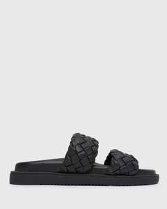 All Airflex Womens: ATHENA Woven Leather Footbed Slides
