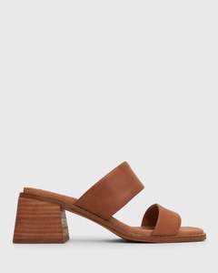 PRE-ORDER Wider Fit PRINCE Leather Block Heel Mules
