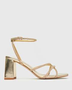 Womens Heeled Sandals: NADINE 2 Block Heel Strappy Sandals