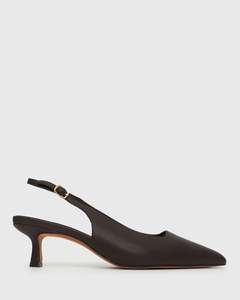 Womens Pumps: CAMERON Buckle Slingback Low Heel Pumps