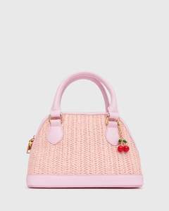 CARMEN Raffia Cherry Handbag