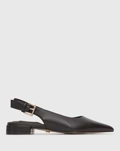 CHAPS Leather Slingback Pumps