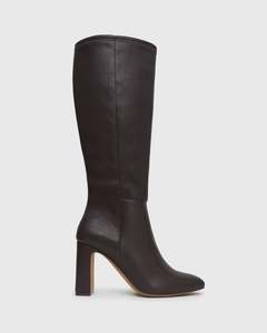 PRIME Block Heel Knee High Boots