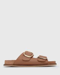 PRE-ORDER MARGOT Leather Buckle Slides