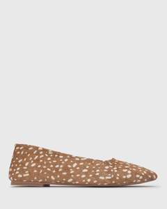PRE-ORDER COOPER Leather Pony Hair Ballet Flats