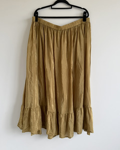 Skirts: Blue Illusion Crushed midi skirt