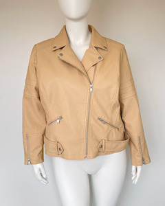 Xl Size 22 And Larger: Baccini faux leather jacket
