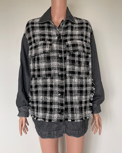 Sale: Zara denim and tweed style jacket
