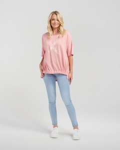 Products: S2001C Nikita Top - Pink Stripe - BE U