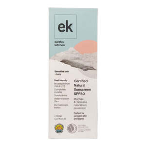 Nz Native Remedies: Earth's Kitchen Moringa & Harakeke Sensitive/ Baby Sunscreen SPF50+