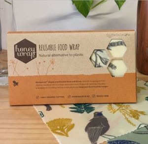 Christmas Gift Ideas: Honeywrap Quality Reusable Food Wrap Gift Set (3 Wraps)