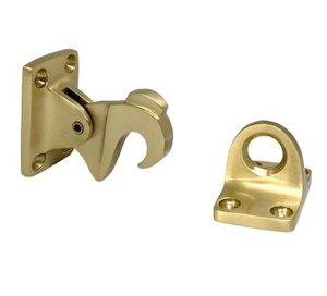 Products: DRAKE & WRIGLEY LATCH BACK DOOR STOP - WALL MOUNTED - 1574 - Beyond Hardware