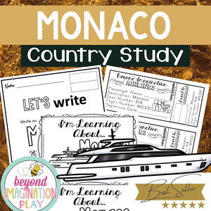 Deluxe Country Studies: Monaco Country Study Activity Pack