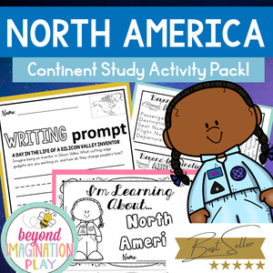 Continent Studies: North America Continent Study Activity Pack