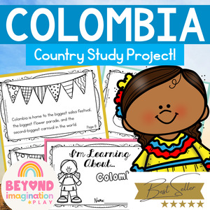 Top 40 Most Bought Loved: Colombia Country Study Activity Pack