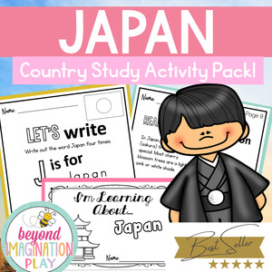 Top 40 Most Bought Loved: Japan Country Study Activity Pack