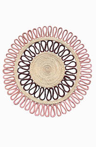 Botanique Collection: Magnolia Dos Placemat - Burgundy Pink