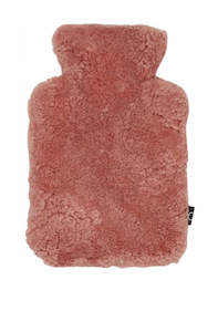 Essential Items: new zealand short wool hot water bottle - coral rose