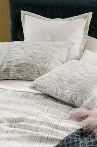 Essential Items: aleeno ivory and grey pillowcase