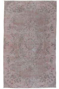 Woven Rugs: Vintage Rug - Pink Clay