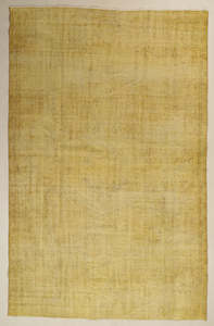 Woven Rugs: Vintage Rug - Pale Ochre
