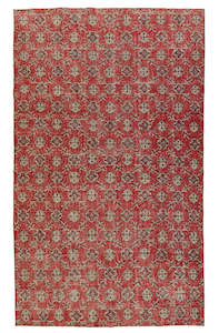 Woven Rugs: Vintage Rug - Red 2
