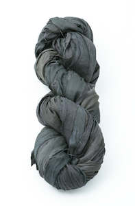 Passementerie: Silk Sari Ribbon - Slate