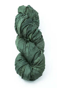 Passementerie: Silk Sari Ribbon - Green