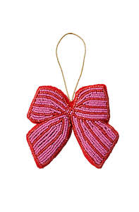 Gifts Under 60: Bow Pink Christmas Decoration