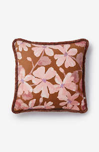Bonnie And Neil: Violet Tan Cushion