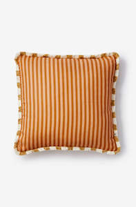 Pinstripe Nutmeg Cushion