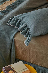 Society Of Wanderers: Spruce Ruffle Pillowcase - Set of 2